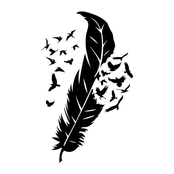Ambiance Feather Birds uzlīme-image-2