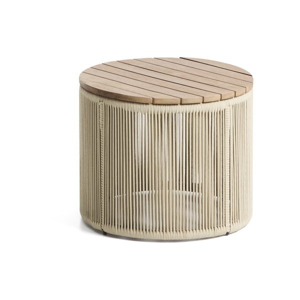 Apaļš dārza kafijas galdiņš ar akācijas koka galda virsmu ø 60 cm Dandara – Kave Home-image-4
