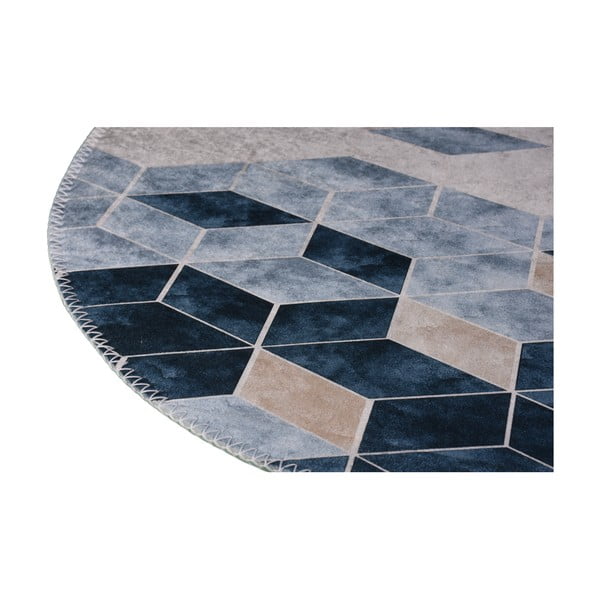 Balts/zils mazgājams paklājs 60x100 cm – Vitaus-image-2