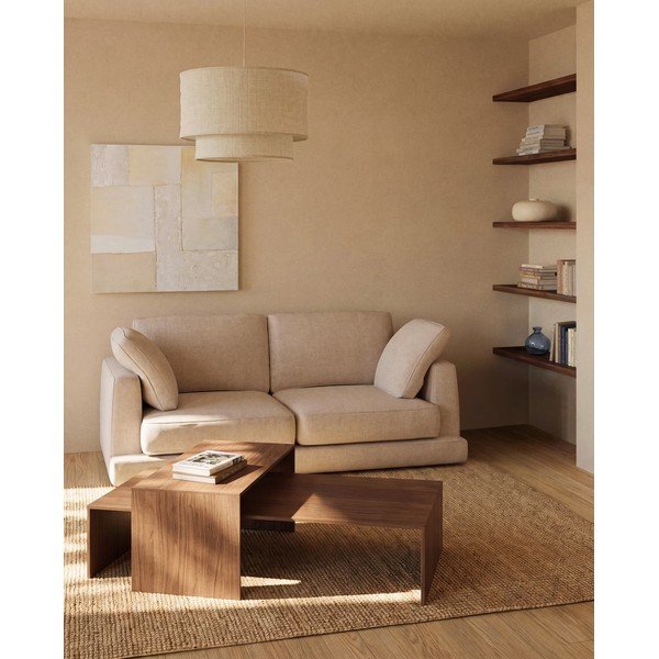 Bēšs abažūrs ø 60 cm Mariela – Kave Home-image-2