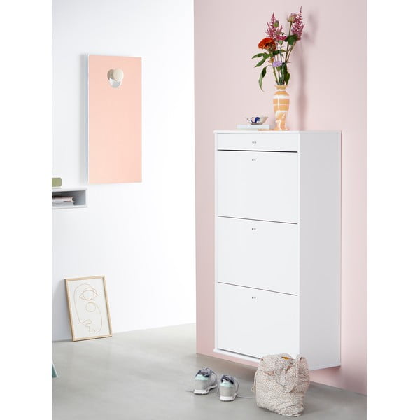 Balts apavu plaukts Mistral White-image-1