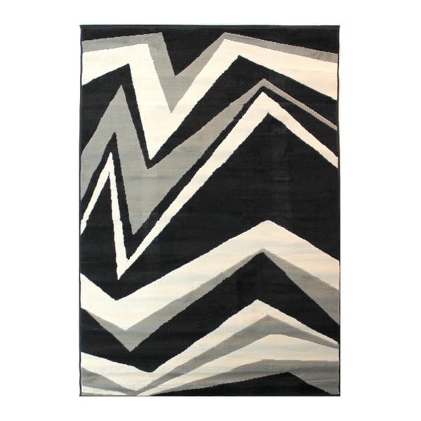 Melns un pelēks paklājs Flair Rugs Element Shard, 120 x 170 cm