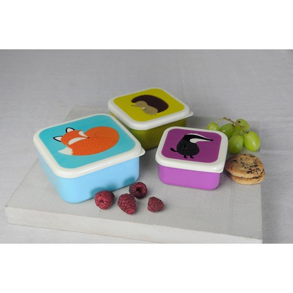 3 uzkodu kastīšu komplekts Rex London Rusty And Friends-image-1