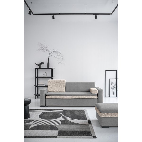 Pelēks salokāms dīvāns 235 cm – Miuform-image-1