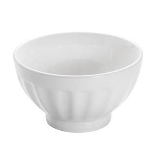 Balta porcelāna bļoda Maxwell & Williams Basic Ribbed, ø 15,5 cm