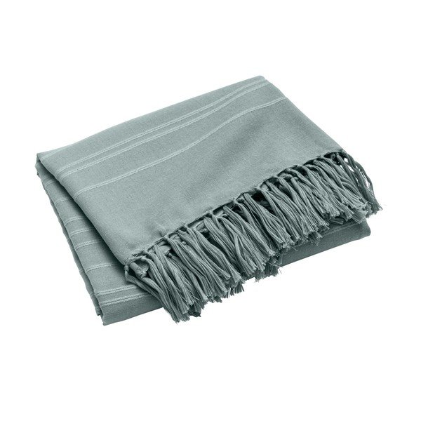 Zaļš kokvilnas gultas pārklājs 125x150 cm Lilia – douceur d'intérieur