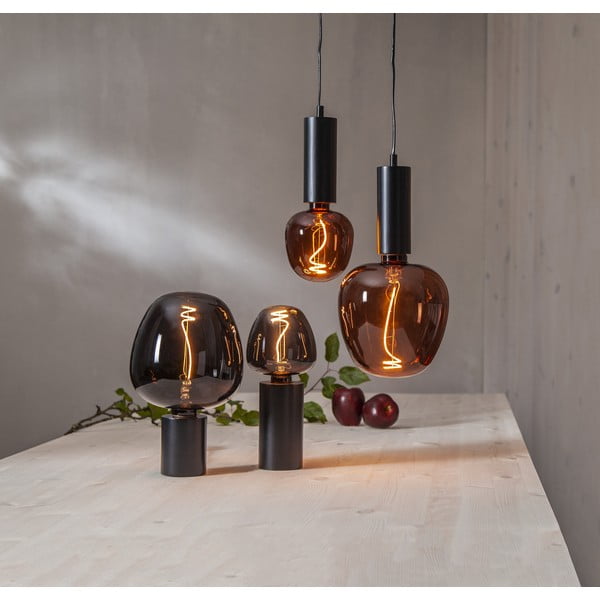 Siltas krāsas LED spuldze ar E27 spuldžu ietveri, 2 W Black Apple – Star Trading-image-1