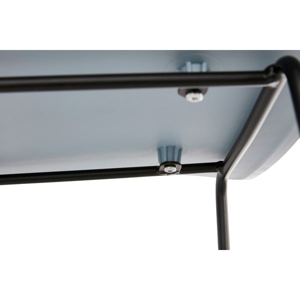 Gaiši zils bāra krēsls ar melnām kājām Kokoon Slade, sēdekļa augstums 76 cm-image-1