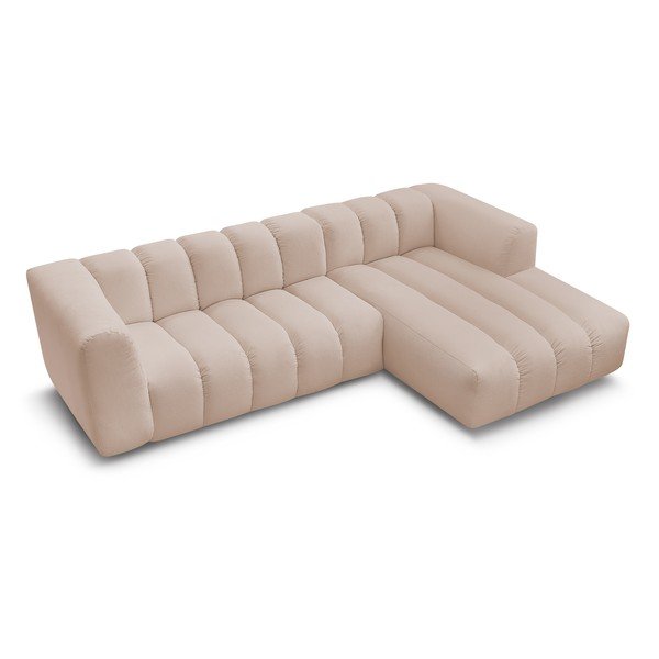 Bēšs stūra dīvāns (ar labo stūri/ar zvilni) Talia – Bobochic Paris-image-4
