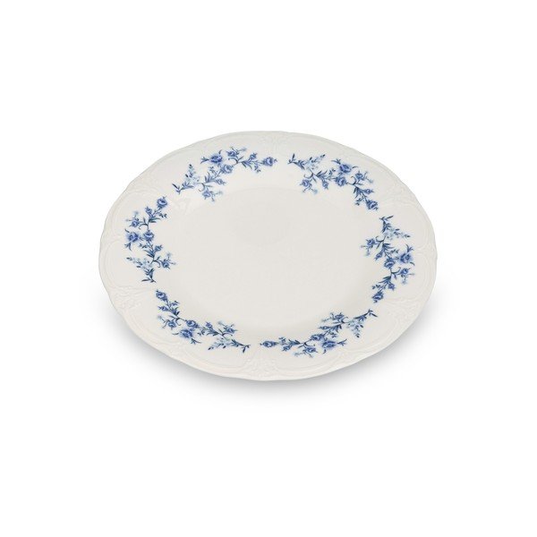 Balts/zils porcelāna šķīvis ø 27,5 cm Retro – BonBistro-image-3