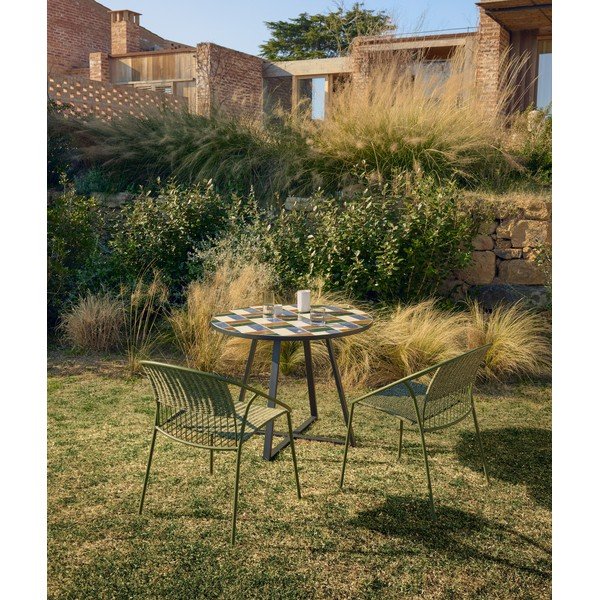 Apaļš dārza ēdamgalds ar keramikas virsmu ø 90 cm Tella – Kave Home-image-1