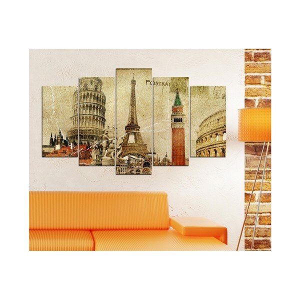 Daudzdaļīgs 3D Art Mauve Eifelis, 102 x 60 cm-image-1