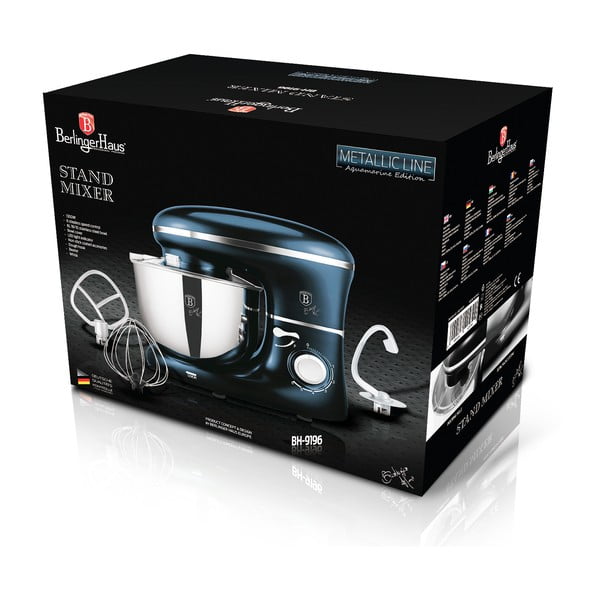 Zils virtuves kombains Aquamarine Metallic Line – BerlingerHaus-image-2