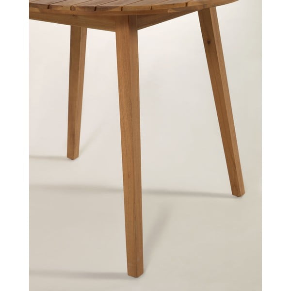 Dārza galds no akācijas koka Kave Home Vilma, ø 90 cm-image-4