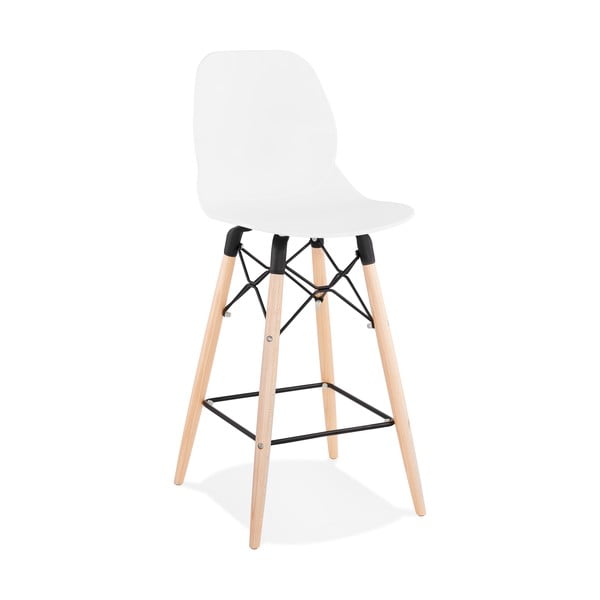 Balts bāra krēsls Kokoon Marcel Mini, sēdekļa augstums 68 cm
