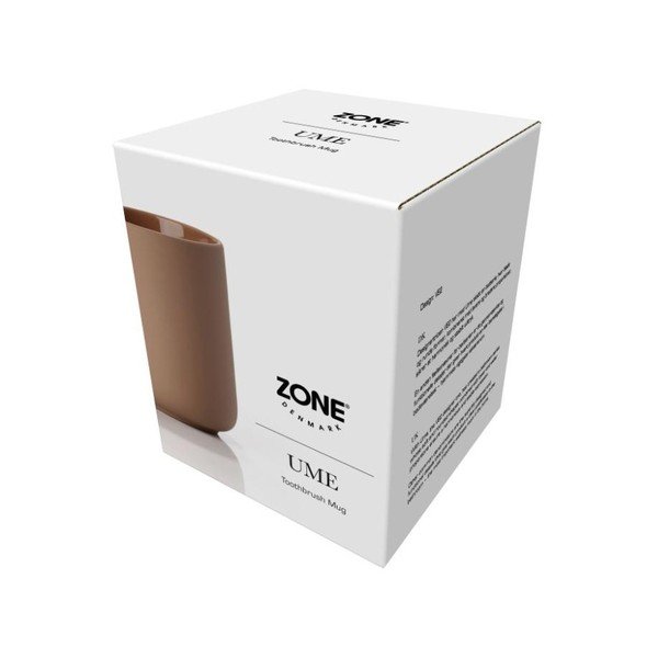 Dzintara brūns keramikas trauks zobu birstēm Zone Ume Amber-image-3