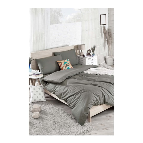 Kokvilnas gultasveļas komplekts divguļamai gultai ar pārklāju Nerja, 200 x 220 cm