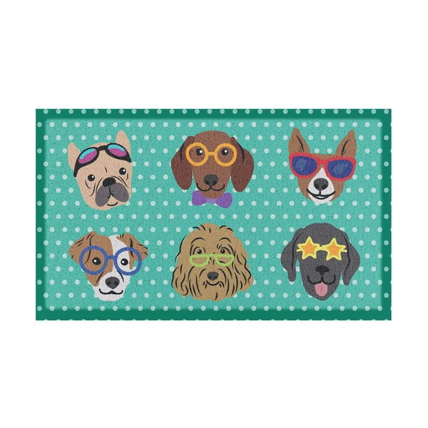 Kājslauķis 40x70 cm Dogs on Polka Dots – Artsy Doormats