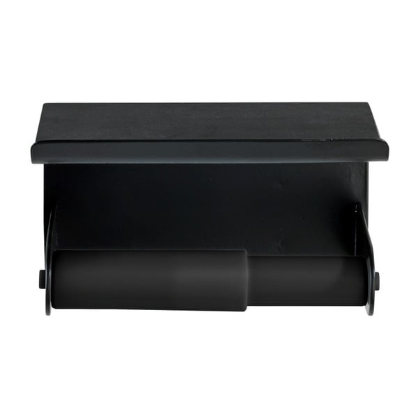 Melns sienas tualetes papīra turētājs ar mobilo paliktni Wenko Classic Plus-image-2