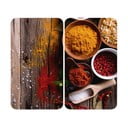 Stikla aizsargplāksnes plītij (2 gab.) Wenko Spices, 52 x 30 cm