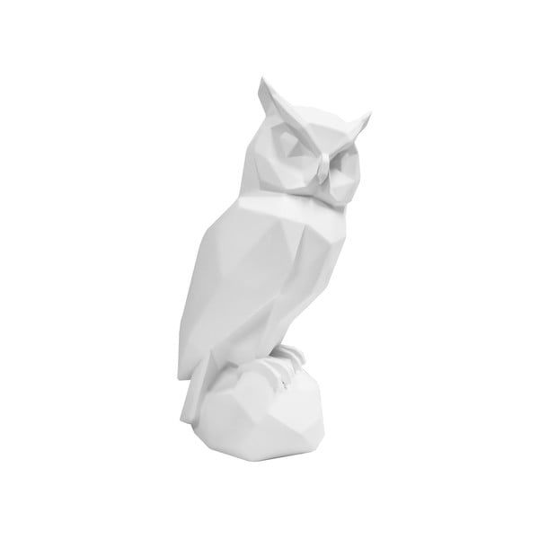 Balta polirezīna pūces statuete Owl – PT LIVING