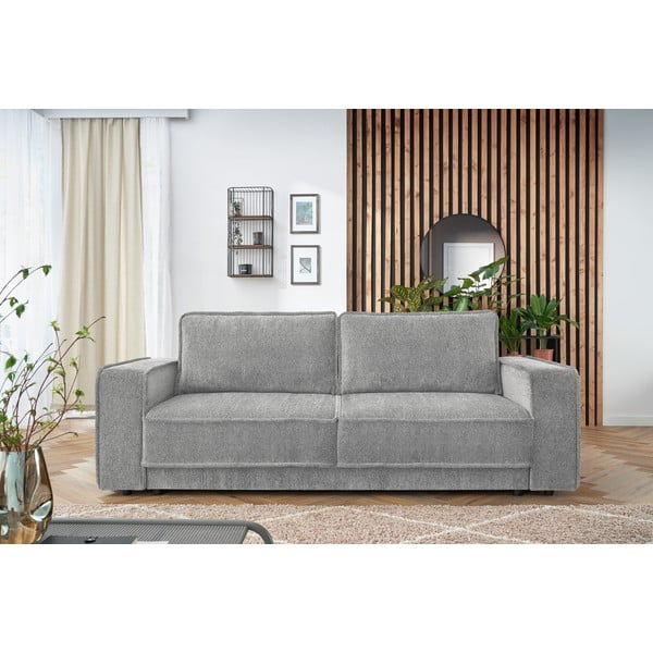 Gaiši pelēks izvelkamais dīvāns Emile – Bobochic Paris-image-4