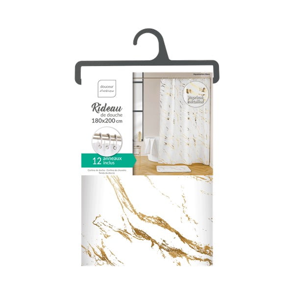 Dušas aizkars 180x200 cm Aquamarbre – douceur d'intérieur-image-4