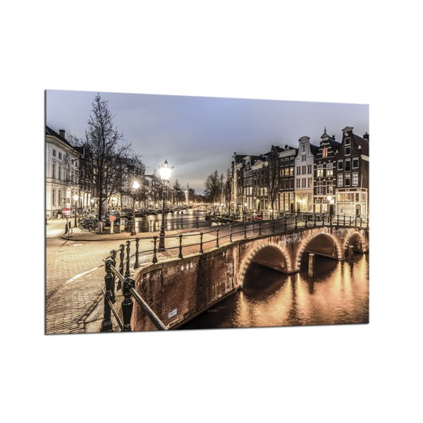 Image Styler Glasspik Amsterdam City, 70 x 100 cm