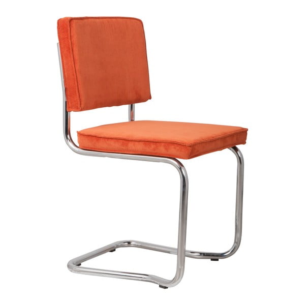 2 oranžu krēslu komplekts Zuiver Ridge Kink Rib
