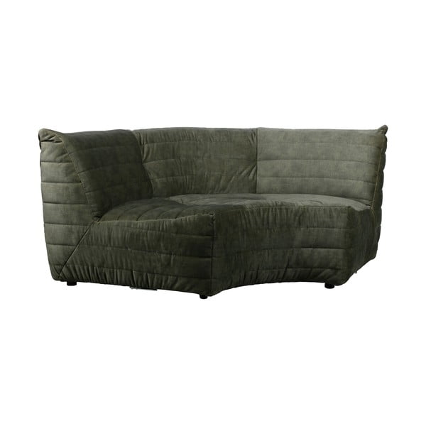 Zaļš samta stūra dīvāns (ar maināmu stūri) Bag – WOOOD-image-2