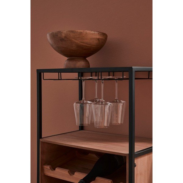 Dabīga toņa vīna skapis pudeļu skaits 12, 51x91x30 cm Isaac – Yes Everyday-image-1