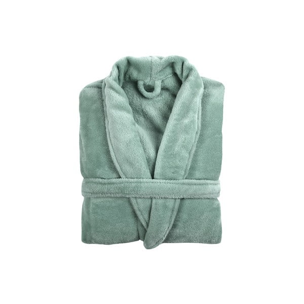 Gaiši zaļš mikroplīša halāts S/M izmērs Cosy – Tiseco Home Studio