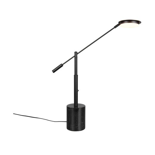 Melna LED galda lampa (augstums 65 cm) Fiore – Trio Select