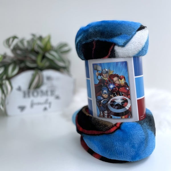 Mikroplīša bērnu sega 100x150 cm Avengers Heroes – Jerry Fabrics-image-1