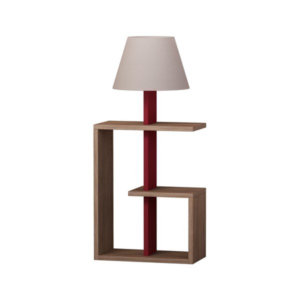 Tumši sarkana brīvstāvoša lampa Homitis Saly