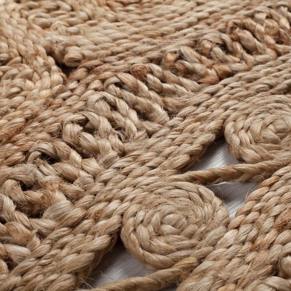 Dabīga toņa džutas apaļš paklājs ø 150 cm Eden – Flair Rugs-image-2