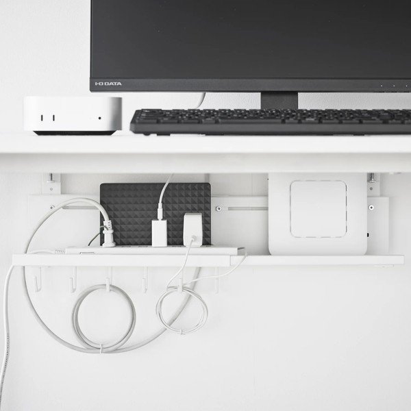 Balts metāla organizators vadiem Smart – YAMAZAKI-image-1