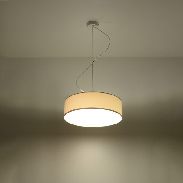 Balta piekaramā lampa ø 35 cm Atis – Sollux