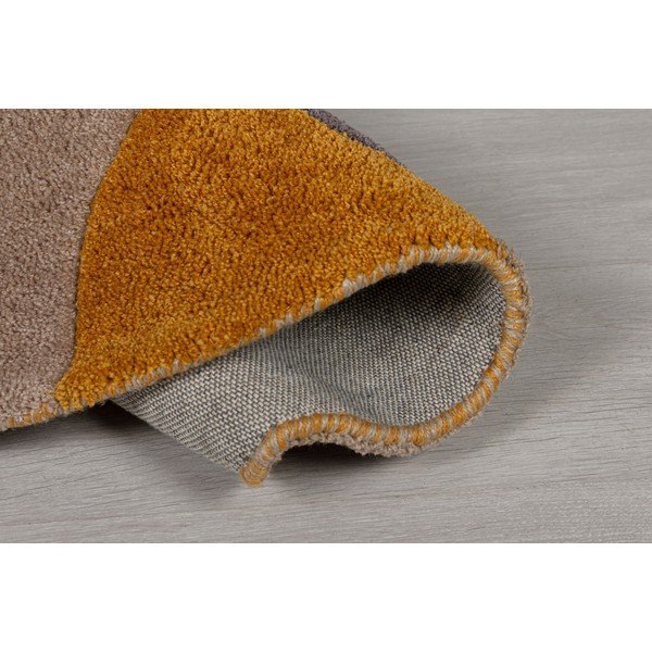 Dzeltens paklājs Flair Rugs Splinter, ⌀ 135 cm-image-3