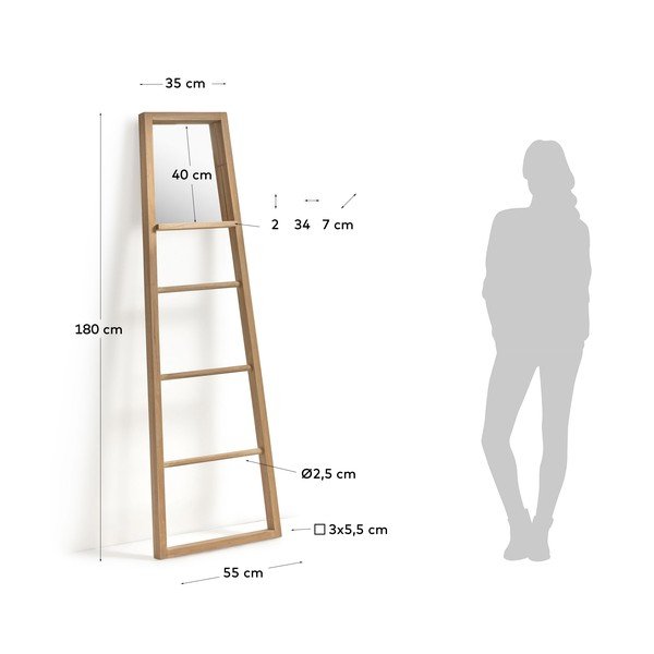 Dekoratīvas kāpnes no sarkankoka Kave Home Flavina-image-3