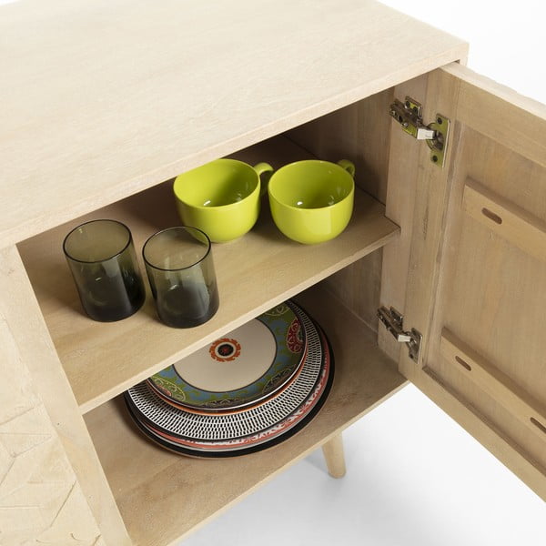 Kumode no mango un akācijas koka Kave Home Sakoi, 162 x 75 cm-image-4