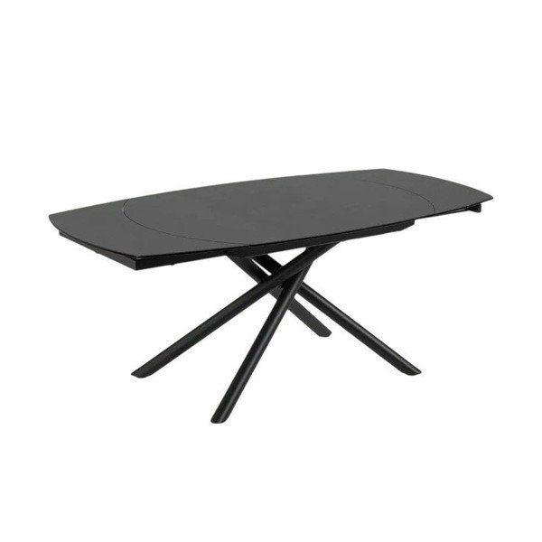 Izvelkams ēdamgalds ar papildu galda virsmu ar keramikas virsmu 100x130 cm Yodalia – Kave Home-image-2