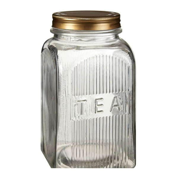 Cukura, kafijas un tējas burku komplekts ar zelta detaļām Premier Housewares Embossed-image-2