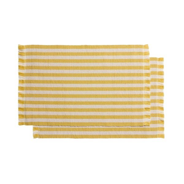 Tekstila/džutas galda paliktņi (2 gab.) 35x50 cm Daltan – Kave Home
