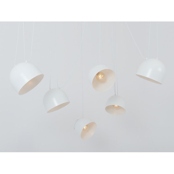 Balta piekaramā lampa ar metāla abažūru 250x250 cm Popo – CustomForm-image-2