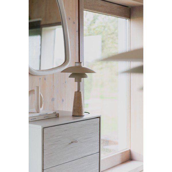 Bēša LED galda lampa ar regulējamu spilgtumu (augstums 37 cm) Cole – Zuiver-image-3