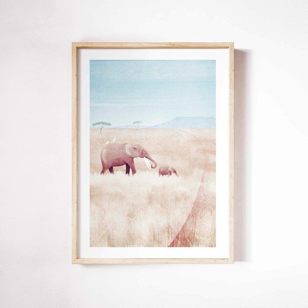 Plakāts 30x40 cm Elephants – Travelposter-image-2