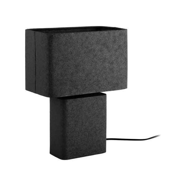 Melna metāla galda lampa (augstums 33 cm) Boaz Recto – Leitmotiv