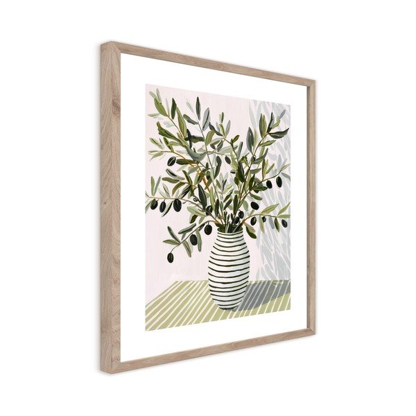 Drukāta glezna ar rāmi 40x50 cm Olive Bunch II – Styler-image-4