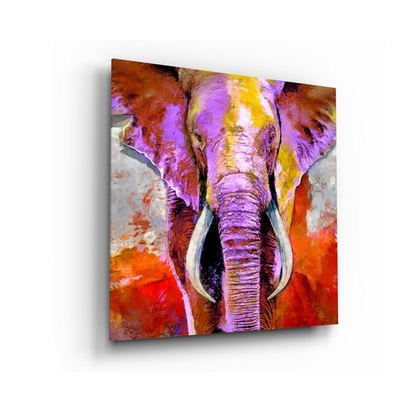 Stikla glezna Insigne Revenge of the Elephant, 40 x 40 cm